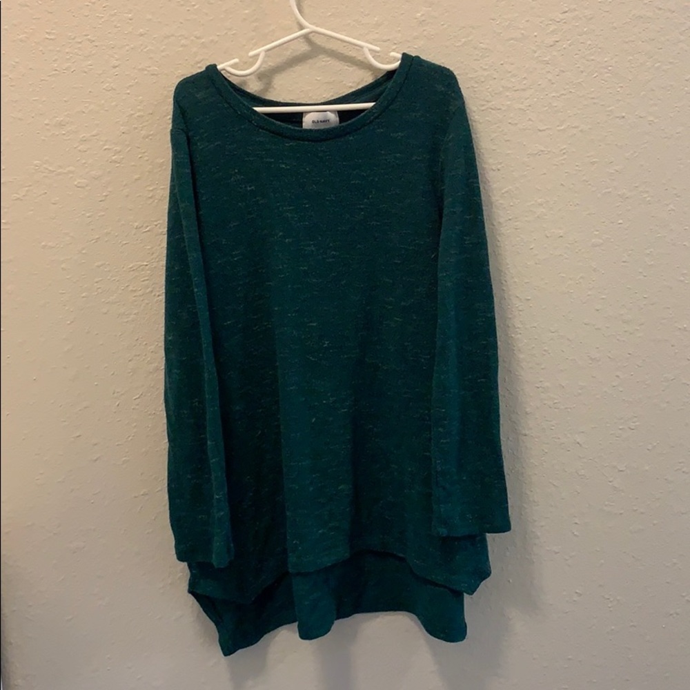 Girls Old Navy emerald green sweater